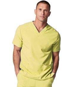 Scrub set 4 pocket solid unisex half sleeves (2 pkt top, 2 pkt pant with elastic drawstring)
